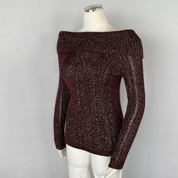 WHBM At The Shoulder Bow Back Sweater XS - Picture 9 of 16